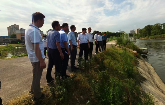 省生态环境；ざ讲熳榈交茨狭入湖口水质提升站检查工作